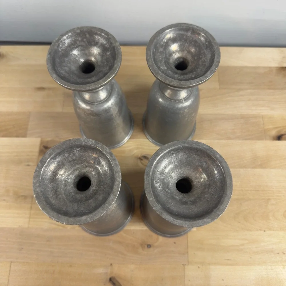 Vintage Wilton RWP Pewter Goblets Set of 4 Silver Metal Chalices